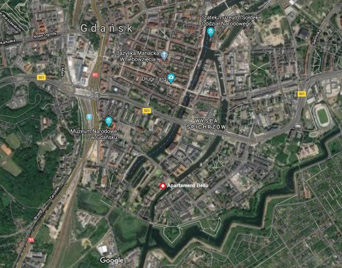 Apartament Bello - Free Parking Apartment Gdansk Ngoại thất bức ảnh